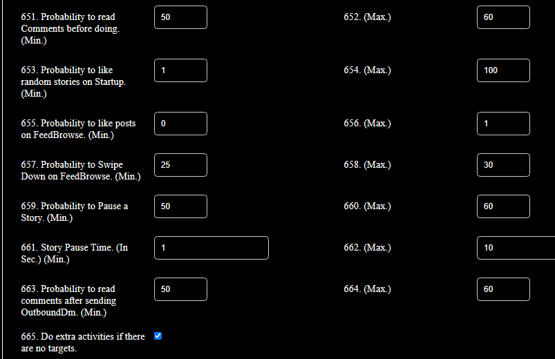 Other USeful Settings